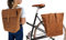 Gusti Gepäckträgertasche Leder - Carmine P. 2-in-1 Fahrradtasche Fahrradrucksack Rucksack & Gepäckträgertasche Echtes Leder Braun