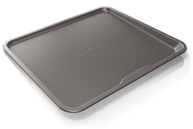 Ninja B30116 Foodi NeverStick Premium Backblech, 35,6 x 40,6 cm, antihaftbeschichtet, ofenfest bis 250 °C, spülmaschinenfest, Grau