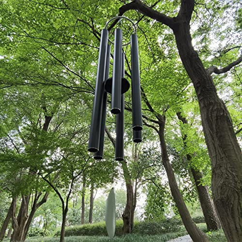 ASTARIN Extra großes Windspiel für den Außenbereich, tiefer Ton, 168 cm, Windspiel für draußen, mit 6 Röhren, abgestimmte entspannende Melodie, Gedenk-Windspiel, groß für Mutter, Gartendekoration,