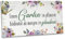 ARTFAVES® Gartenschild - Einen Garten zu pflanzen, bedeutet an morgen zu glauben | Shabby Chic Vintage Gartendeko, Schild mit Spruch zum Thema Garten/Hobbygärtner | Größe: 30 x 15 cm