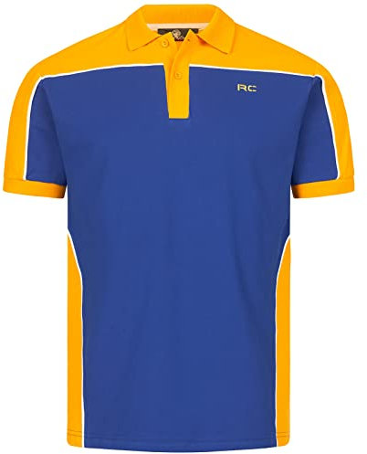 Rock Creek Herren Polo T-Shirts Basic Shirt Kurzarm Poloshirt Polohemd Slim Fit Sommer Shirts Männer T Shirt Top Polokragen H-305 Maisgelb 2XL