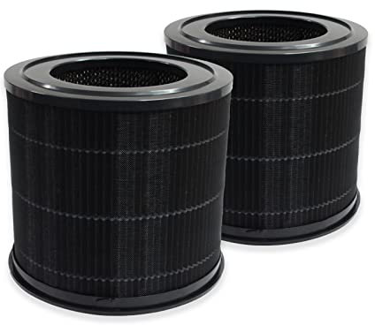 PUREBURG Replacement Filter Compatible with Smartmi P1 Air Purifier,2-Pack H13 HEPA 4-Stage Filtration Activated Carbon 2-in-1 Air Clean Dust VOCs Odor