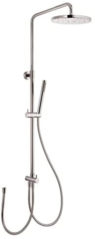 Paini Set Colonna Doccia Soffione Tondo Interasse Regolabile Doccetta Saliscendi con Deviatore Cromato (50CR191ART2P3)