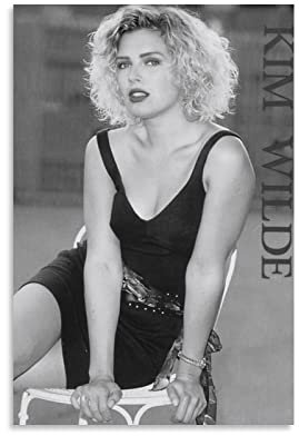 ZHUYING Kim Wilde Poster Sänger Poster Rock and Roll Poster Stern Poster Sexy Gril Poster Bild Druck Leinwand Poster Wandfarbe Kunst Poster Dekor Modern Home