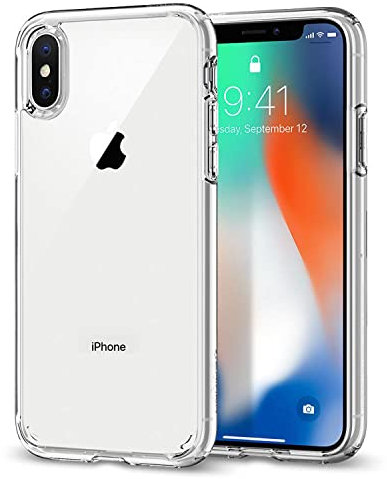 PhoneThrone COVER CUSTODIA PER APPLE IPHONE X/XS TRASPARENTE TPU SLIM MORBIDA