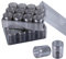 TDOTM 2 X 12 Pieces Bead Storage Container Embroidery Diamond Storage Organizer Box, Clear Painting Jewelry Earring Sewing Nail Storage Jars with Screw Lid for DIY, Black