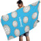 MYSLC Personalisiertes Strandtuch mit Namen Benutzerdefinierte Strandtücher Volleyball Blaues Strandtuch Schnell Trocknendes Strandtuch Strand Badetuch Personalisierte Handtuch