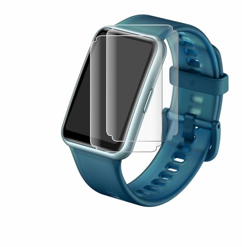 BROTECT Schutzfolie für Huawei Watch Fit Special Edition | 2 Stück Transparenter Displayschutz Made in Germany Klare Full-Screen Folie Full-Cover 3D Curved Montage Kit