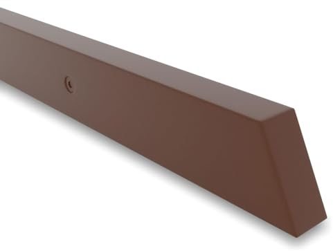 INOXLM Rechteckiger Handlauf 40 x 20 mm aus weiß lackiertem Stahl | Handlauf Made in Italy Farbe schwarz | Handlauf DIY | Handlauf ideal für den Innen- und Außenbereich (50 cm, Corten)