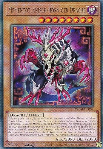 VASM-DE002 - Mementotlanisch-hörniger Drache - Rare - 1. Auflage - Deutsch - Einzelkarte aus: Valiant Smashers - mit LMS Trading Fieldcenter - Yu-Gi-Oh