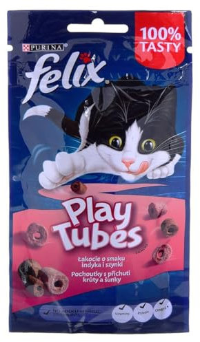 Purina Katzenfutter Play Tubes Türkei Schinken 50 g