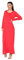Long Maxi Dresses for Women New Ladies Long Sleeve Casual Round Neck Dress Red Plus Size 24/26