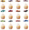 Sportwagen Car Cupcake Toppers, 36 Stück Rennwagen Tortendeko, Rennthema Geburtstag Tortenstecker, Cupcake Topper Auto, Tortendeko Kindergeburtstag, für Jungen Geburtstagsfeier Partys