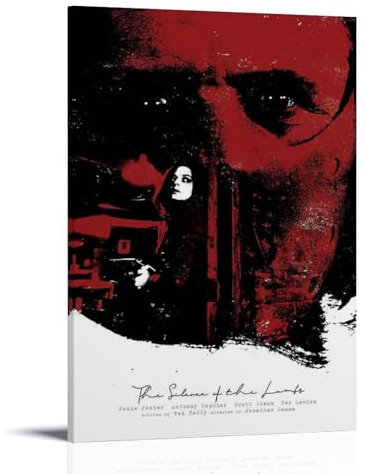 NVBKJH The Silence of The Lambs Movie Hannibal Poster Dekorative Malerei Leinwand Wandkunst Wohnzimmer Poster Schlafzimmer Malerei 20x30inch(50x75cm)