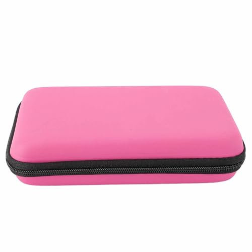 Custodia da Trasporto Rigida per 3DS XL, Super N Edition, 2DS XL, NEW 3DS XL, NEW 3DS LL, 3DS XL, 3DS LL, con Grande capacità di Archiviazione (rosa)