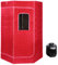 Dampfsauna für Zuhause, Mini Sauna Box, Tragbare Dampfsauna, Mobile Dampfsauna SPA, Gesunde Heimsauna, Dampfbad Sauna mit Fernbedienung (Rot-90 * 90 * 180cm-3L)