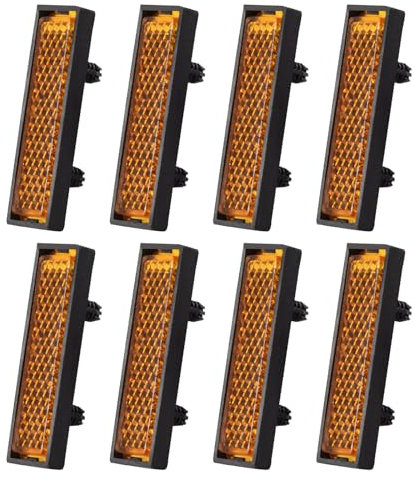 MOLKASIA Pack of 8Pcs Pedal Reflector Reinforced Reflectors for Bike Pedal Bicycles Pedals Bike Pedal Reflectors Wheel Reflectors