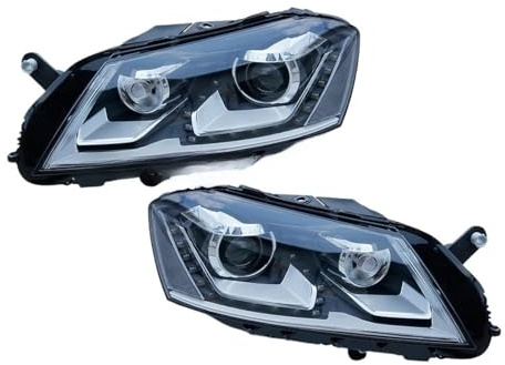 Autoscheinwerfer kompatibel for VW Passat B7 EU 2012–2016 VW Santana Magotan LED-Scheinwerfer-Montage-Upgrade Tears Eye Design Signallampe