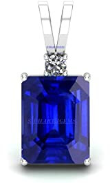 INDIA MADE 10,25 Ratti 9,00 Karat blauer Saphir, Nilam-/Neelam-Stein, versilberter Anhänger, Medaillon, Rashi Ratan, Edelstein, für Damen und Herren, von Lab-zertifiziert, B0C9JD7CP4, Silber