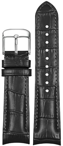 dongriuk Lederarmband für Omega New Seamaster 300 Planet Ocean 007 Speedmaster Herrenuhrkette(Blacks,22mm)