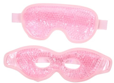 ARTSEWPLY 2 Stück Kühlende Gel Augenpads Wiederverwendbare Kältemaske gegen Schwellungen Dunkle Augenringe Augenmüdigkeit Gel Material zur Linderung von Kopfschmerzen Entspannung