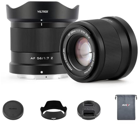 VILTROX 56 mm F1.7 APS-C-Autofokusobjektive für Nikon Z Mount Kameraobjektive Standardobjektiv mit großer Blende Kompatibel mit Nikon ZFC Z30 Z50 Z5 Z6 Z6II Z7 Z7II Z8 Z9