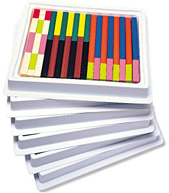 Learning Resources Cuisenaire Rods Plastic Classroom Set | Math Manipulatives Kindergarten, Fraction Manipulatives, Math Counters, Cuisenaire Rods for Classroom, Learning Fraction Bars