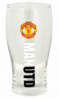 Man Utd Wordmark Pint Glass