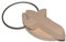 Junker Kirchenbedarf Porte-clés Croix en bois d'érable 7 x 3 cm