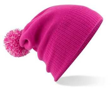 Beechfield Unisex B450. Fus-OWH Snowstar Beanie, Schwarz, One Size