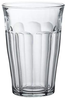 Duralex Picardie Lot de 4 verres Hiball 360 ml – Verre trempé résistant aux chocs et aux éclats