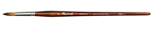 Raphael Precision 8900 Long Handle Brush, Round, 12, Natural