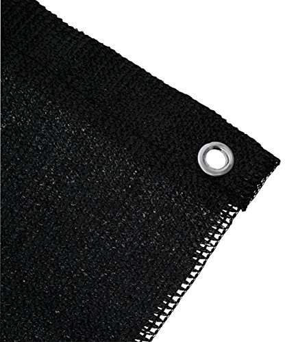 Ribelli® Balkon Sichtschutz Balkonsichtschutz Zaun Windschutz Balkonumspannung Verschiedene Größen und Farben, Farbe:schwarz, Maße:6m x 90cm