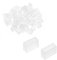 sourcing map 50Stk.Silikon Stecker 5050 10mm LED Rohr Streifen Licht End Kappe Abdeckung DE