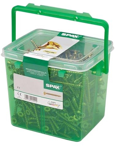 SPAX Pozi Screws YELLOX Csk Full Thread - 5.0 x 70mm Tub 250