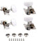 Milisten 5 Stück Banjo Saiten Tuning Pegs Gitarre Tuner Mechaniken Knöpfe Tuning Schlüssel für Akustik E-Gitarre Ukulele Banjo (Silber)