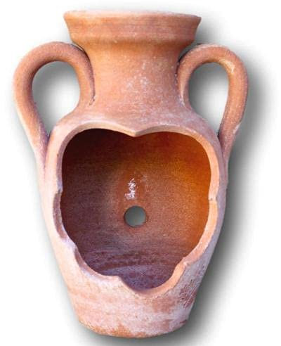 Anfora vaso (varie misure) per piante e fiori in Terracotta 100% made in Italy lavorato a mano interno casa esterno giardino