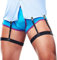 STAY GENT HemdHalter 4 Stück Shirt Stays Herren -Hemd Halterung Straffer Damit das Hemd in der Hose Bleibt Hemd halter Oberschenkel Schwarz