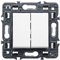 Conmutador doble Legrand 741245 serie Valena Next color blanco
