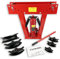 PIEGATUBI IDRAULICA 12T 6 MATRICI 43KG STRUTTURA MASSICCIA METALLO TUBI BARRE OFFICINA GARAGE UNIVERSALE