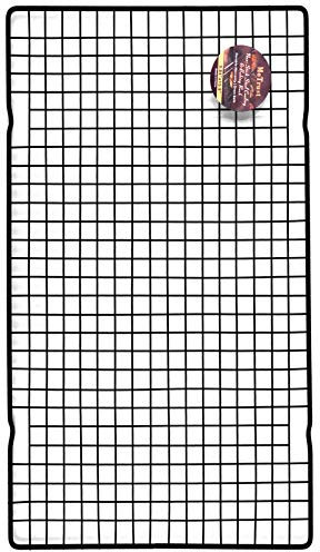 MoTrust Rejilla Estante de acero antiadherente para hornear y enfriar, para galletas, pasteles, panes y más (resistente, seguro para horno) - 25 x 40 cm - 1 pieza
