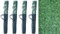 ADO - Seto Artificial Decorativo tupido ignífugo de 3 Metros de Largo x 1 Metro de Altura. Seto Artificial Decorativo Verde de 90 Varillas 80% ocultación (4- Rollos seto 3x1)