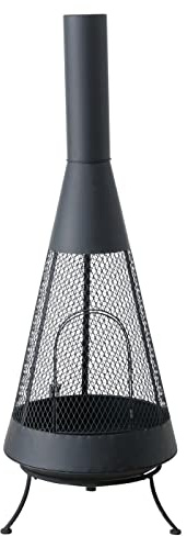 Feuerkorb Camino, H 144,00 cm, Eisen, Matt, Einfarbig