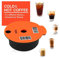 YANGQI yaoqijie Capsule de café PP réutilisable POD avec Couvercle en Silicone en Acier Inoxydable FIT pour la Machine à café Bosch Tassimo Bosch Tassim 60ml / 180ml Lasting (Color : 60ml)