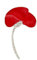 HCMA Nouveau Vintage Rouge Coquelicots Broche pour Femmes Strass Broches Broche Fleur Alliage Broche Bijoux Cadeaux de fête de Mariage