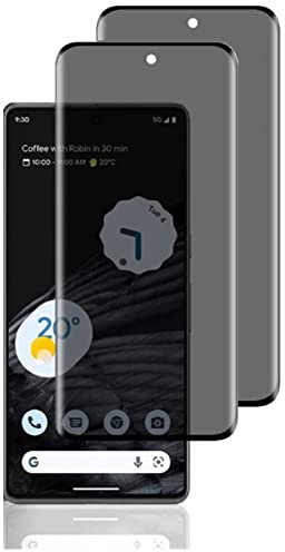 Hkess 2 Stück Sichtschutz für Google Pixel 6 Pro - Anti-Spy Sichtschutzfolie 9H Härte, Anti-Spähen Privatsphäre Schutzfolie, Glas Folie Blickschutzfolie, Anti- Kratzer Displayschutzfolie