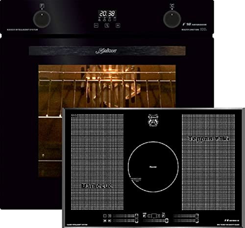 Kaiser Set di fornelli EH 6367+KCT 777 FI La Perle, forno elettrico, autark, 79 l, girarrosto, da incasso, 10 funzioni, set di fornelli a induzione, autark free Zone 77 cm