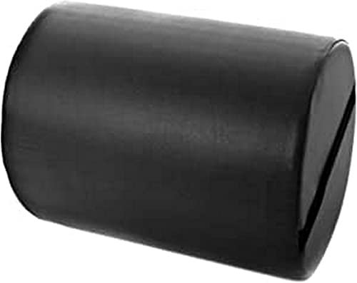 QUIRUMED Rollkissen, 30 x 20 cm, Farbe Schwarz, Kunstleder, Schaumstofffüllung, für Yoga, für Fitness, für Massage