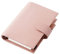 Moterm Agenda à anneaux personnelle Regular 2.0 Rings - Organisateur en cuir véritable (Cailloux-rose poudré,anneaux de 25mm)