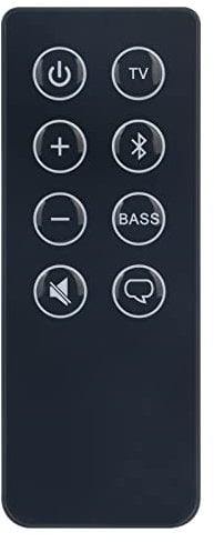 VINABTY Universal Soundbar Remote Control Fit for Solo Soundbar Series II 418775 410376 431974 845194,Solo 15 Series,Solo 10 Version II 401RRS-021A11E B